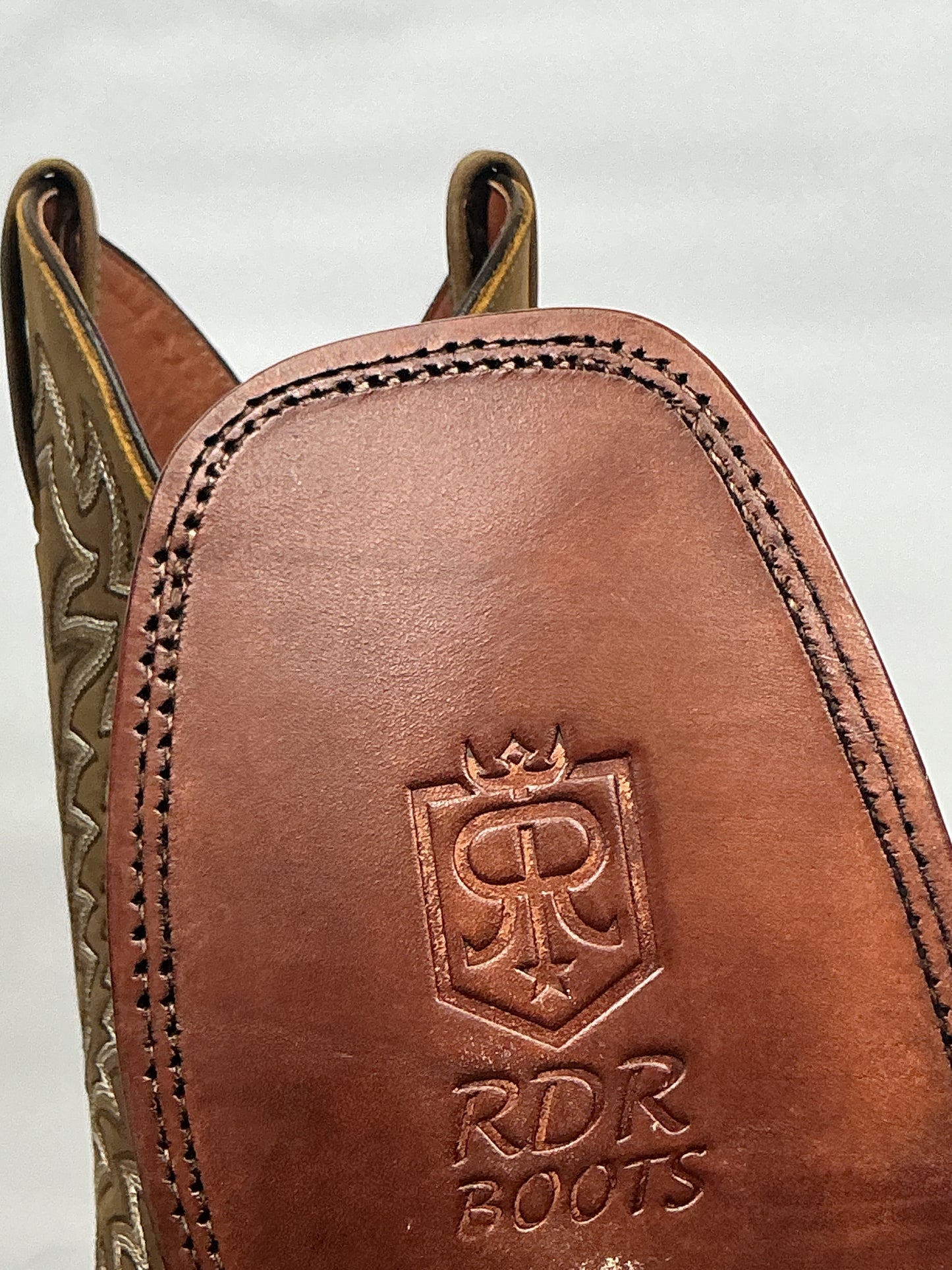 RDR Exotic Python Skin Natural Pro-Rodeo Western Boots