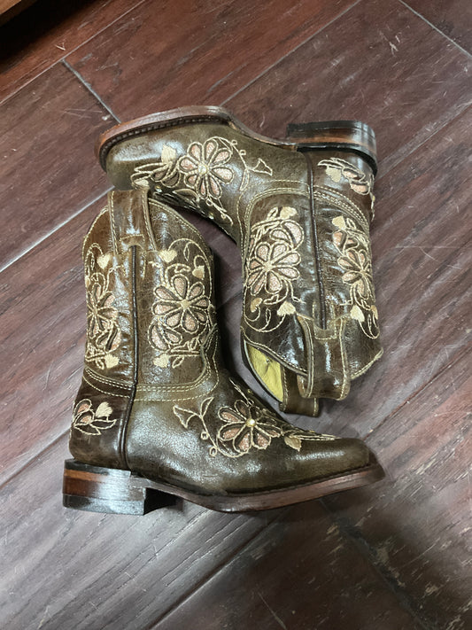 Vazquez girls boots Laser con Piedras brown