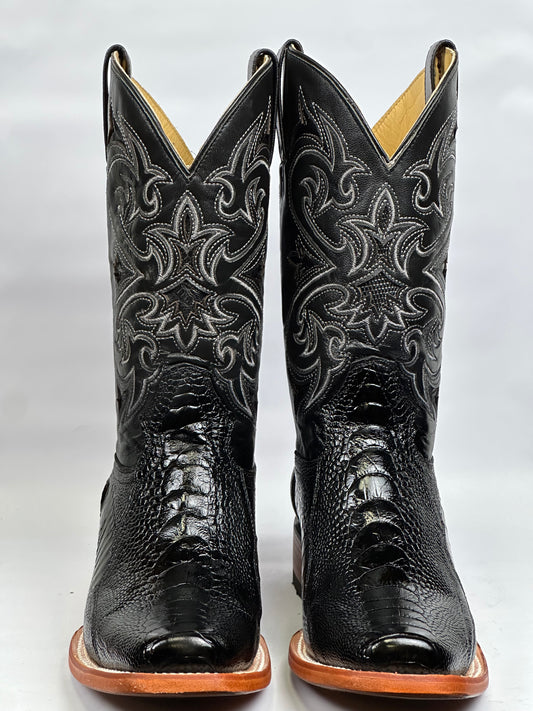 Pata de avestruz/ostrich foot  rodeo negro/black Arango Men Exotic Boot