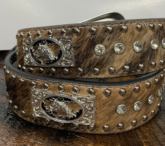 Western Style Cowhide Belt