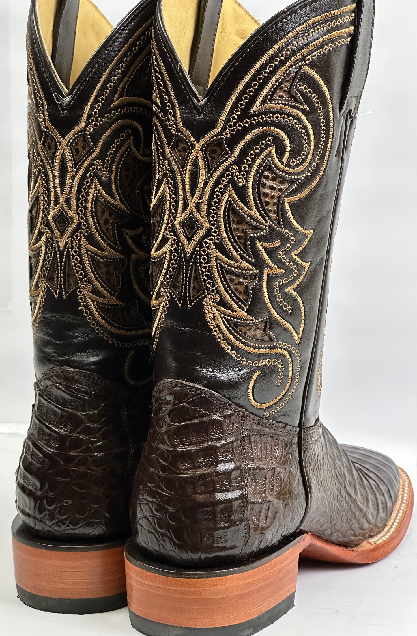 Arango Coco Belly Tabaco Exotic Men’s Pro-Rodeo Boots