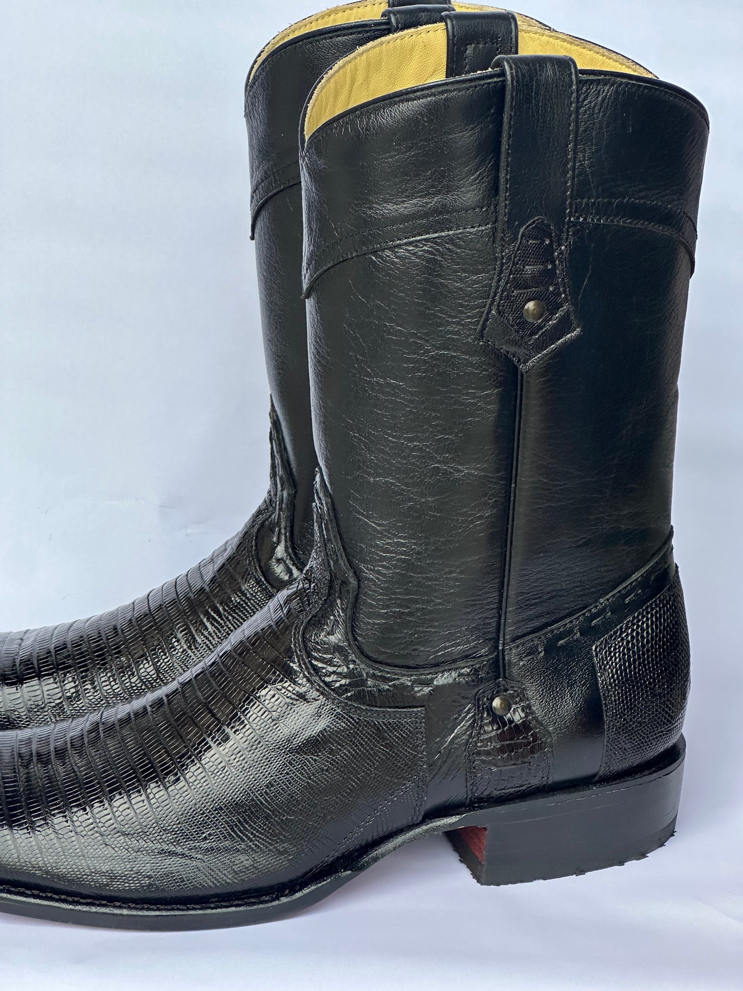 Arango Europea Lizard Black Exotic Men’s Boots