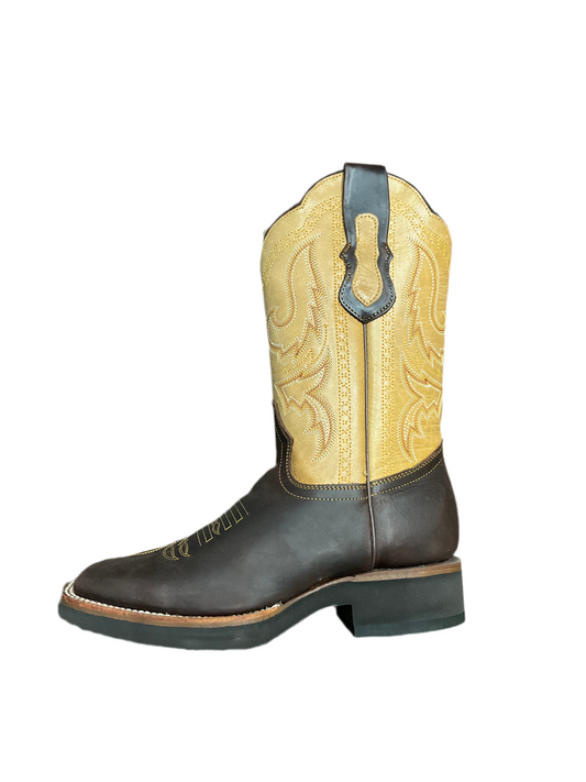 Crazy Grasso PU Cogñac Arango Men Boot Pro rodeo