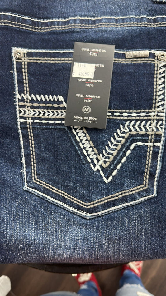 Men Jeans Montero Style MT4647-DK Boot cut