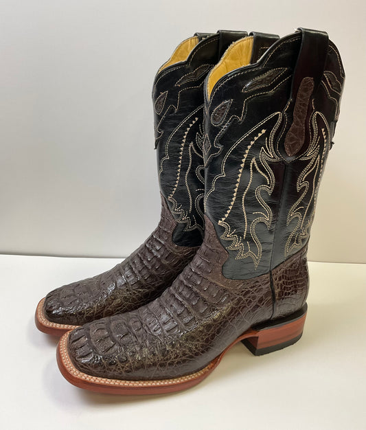 Alligator neck tabaco (lomo) Arango exotic men boot pro-rodeo