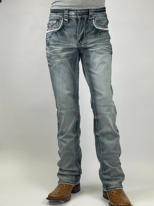 Platini PHD10761 men’s boot cut stretch jeans