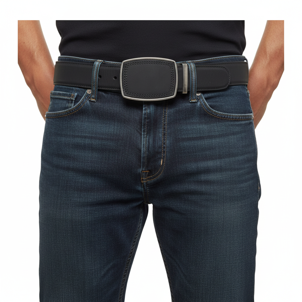 Men Belt nobuck black MC
