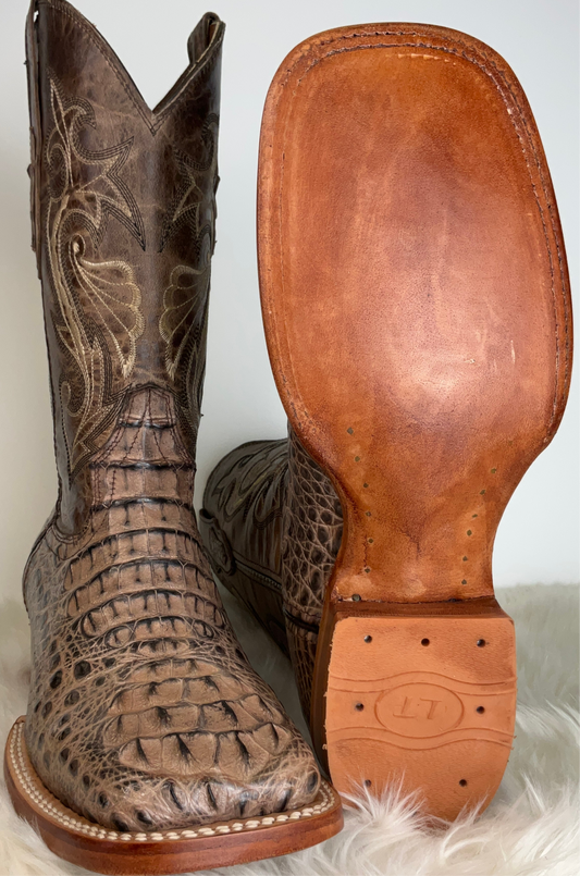 Exotic Caiman neck cigar black effect Men’s Boot.