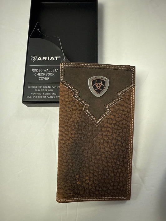 Ariat Men Rodeo Wallet/Checkbook Cover( cartera larga de hombre )