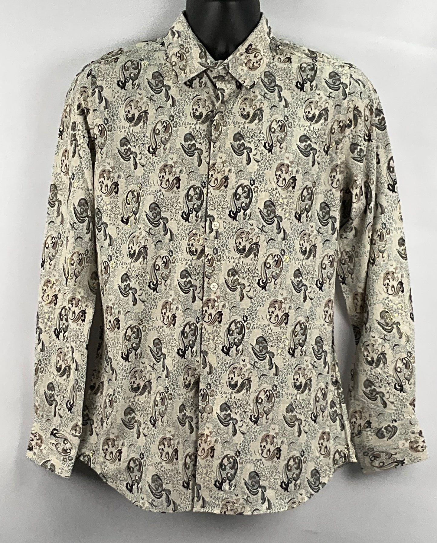 Montero Men Shirt MT4057 Beige Modern Fit Long Sleeve