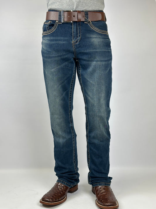 Montero Jeans MT4675-Med-Blue Modern Boot men