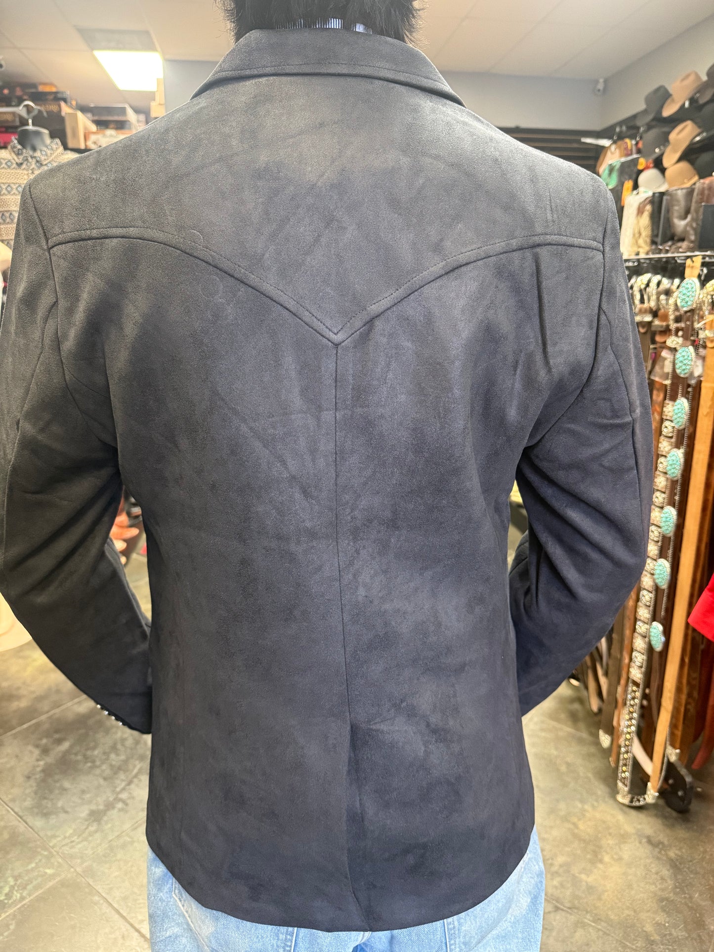 Saco Lamasini Gamuza Charcoal LAM510