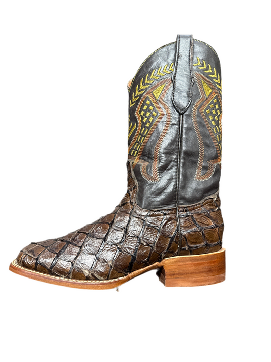Arampaima fish skin tabaco( pescado pirarucu) diligencia men boot pro-rodeo