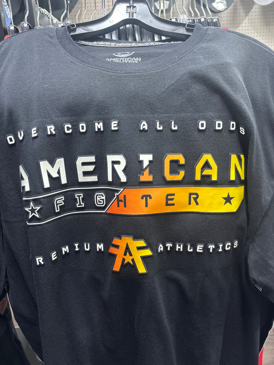 American Fighter Parkway SS Mens Shirt Black/Negra (Playera Caballero) Manga Corta