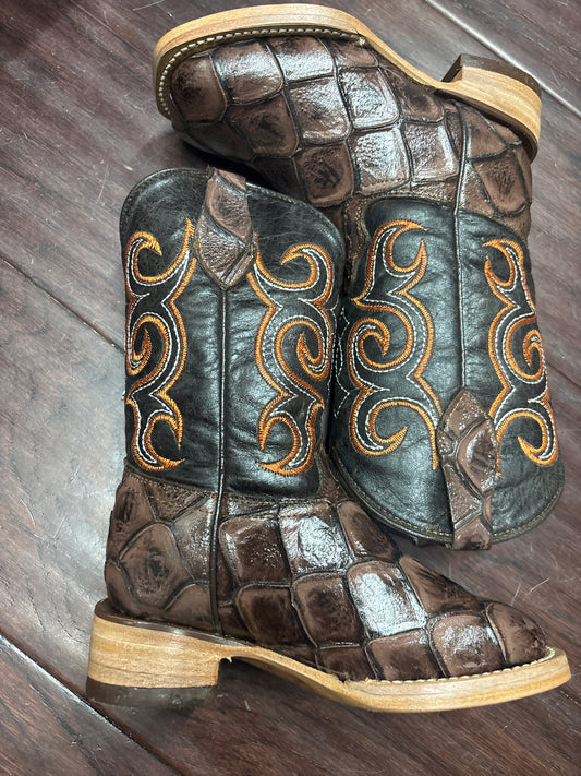 Nicasio Brown/Cafe Fish/Res Kids Boots