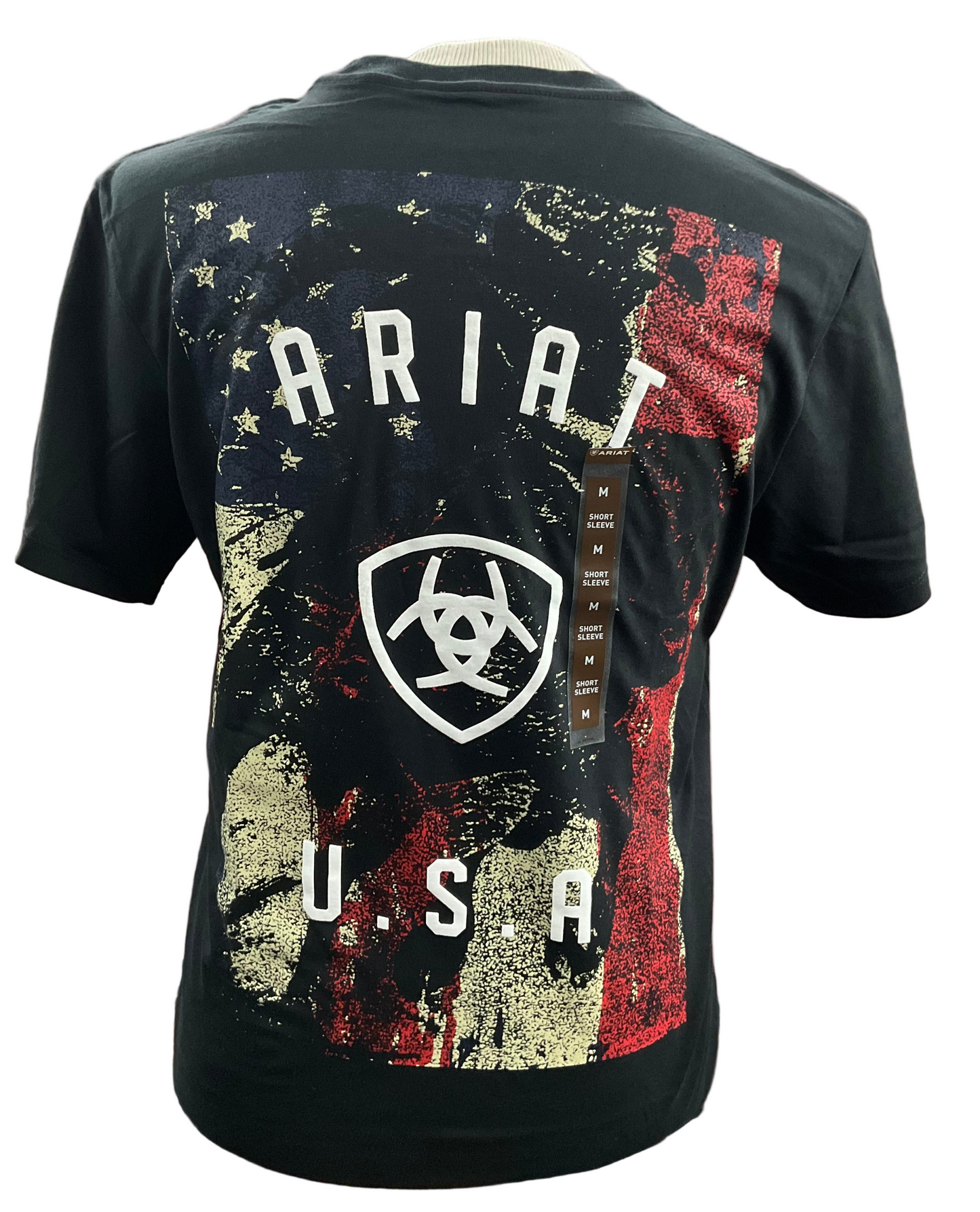 Ariat Men’s Faded Bull ss Shirt Black 10062429