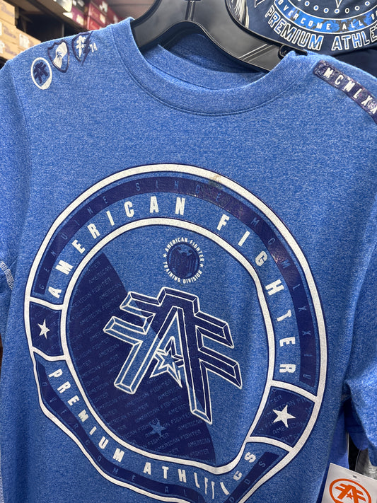 American Fighter Beachwood SS Mens T Shirt Blue/Azul (Playera Caballero) Manga Corta