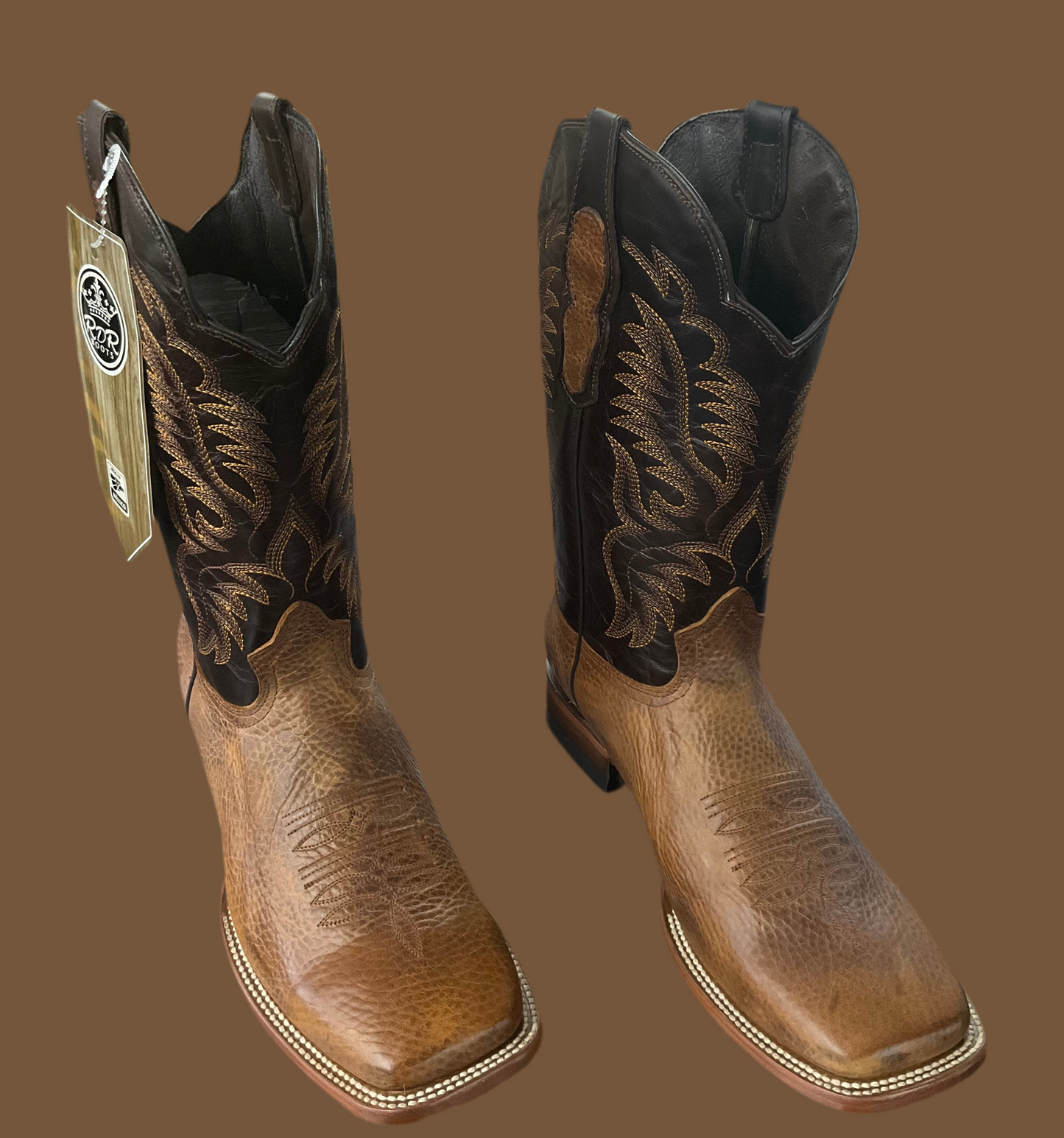 RDR Fuscus Cafe/Barza Cafe Cuero Men Boots Clearance