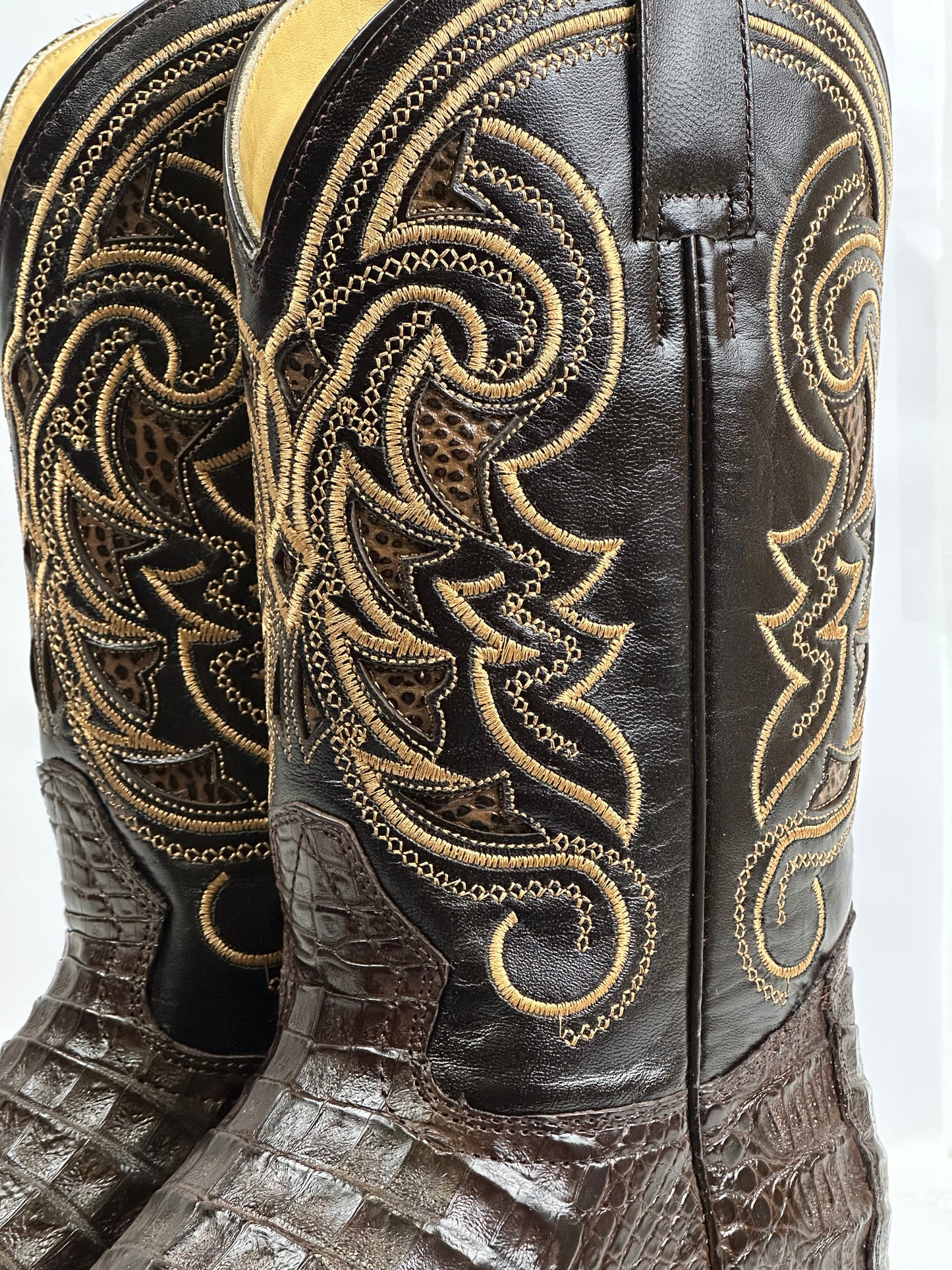 Arango Coco Belly Tabaco Exotic Men’s Pro-Rodeo Boots