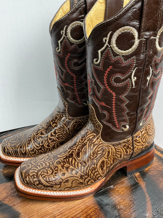 Cincelado Durango Cafe/Brown Lote:854 Ranger Western Youth Boots