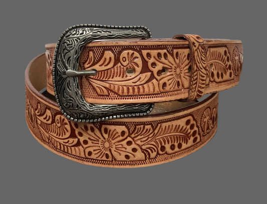 Leather Engraved Belt