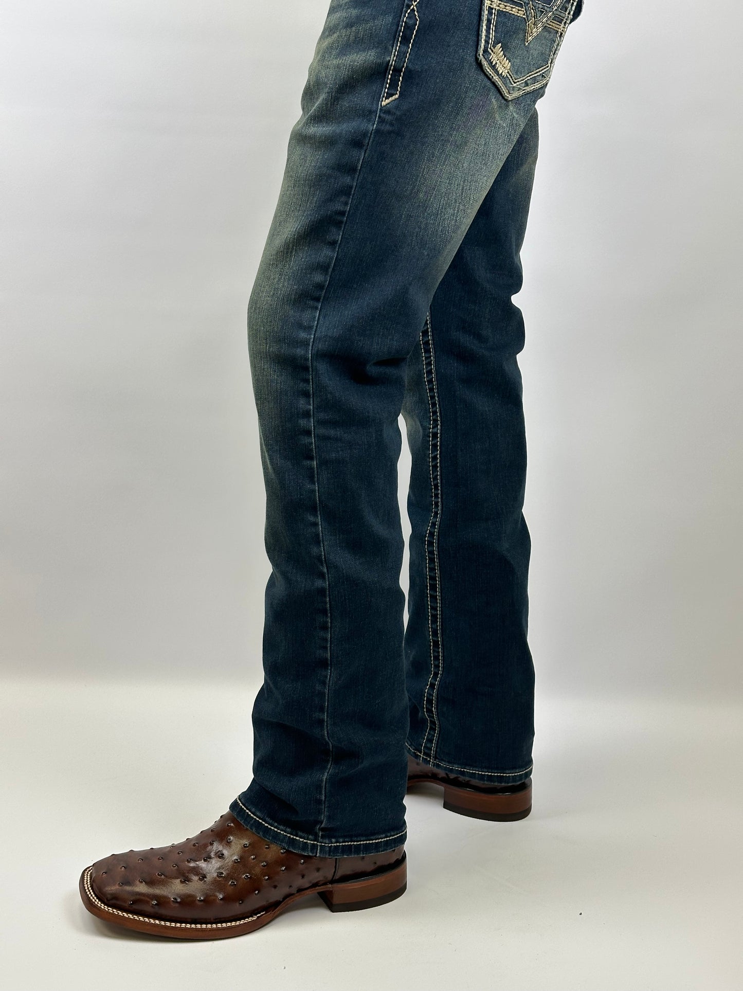 Montero Men’s jeans /Pantalon de hombre /Azul Obscuro Modern Boot MT4655-DK