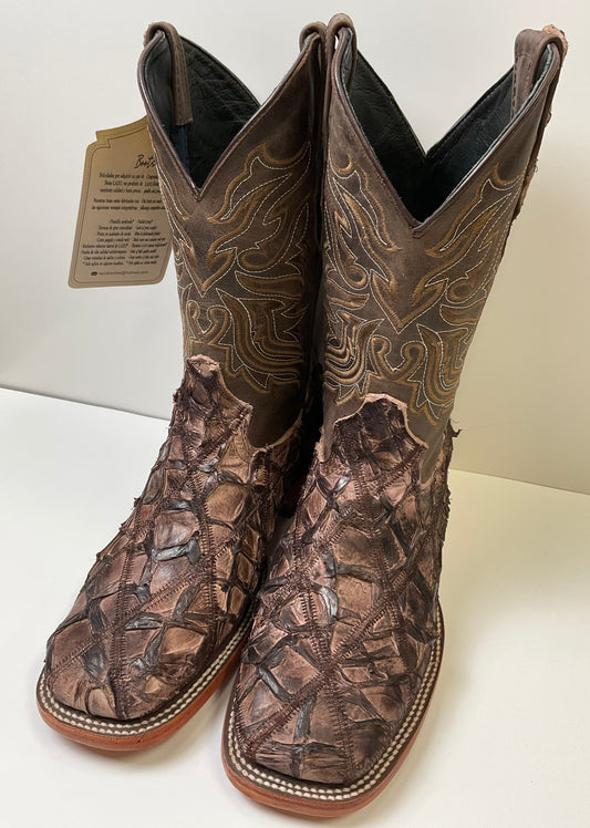 R-3 Pez Rombus (fish rombus) Cafe/brown Exotic men boot