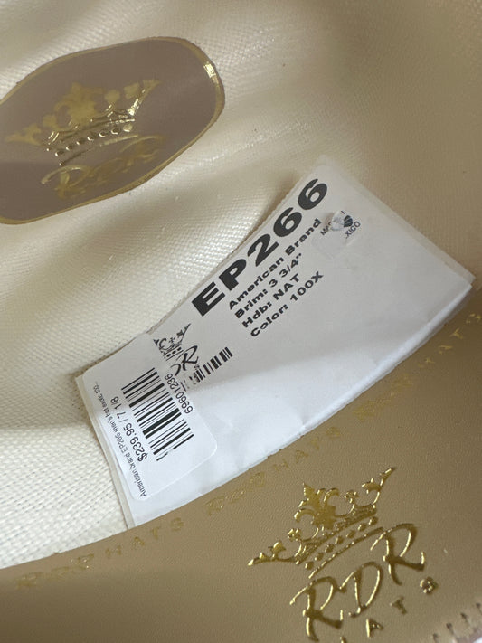 Rdr Hat Model Ep266 100x Brim 33/4