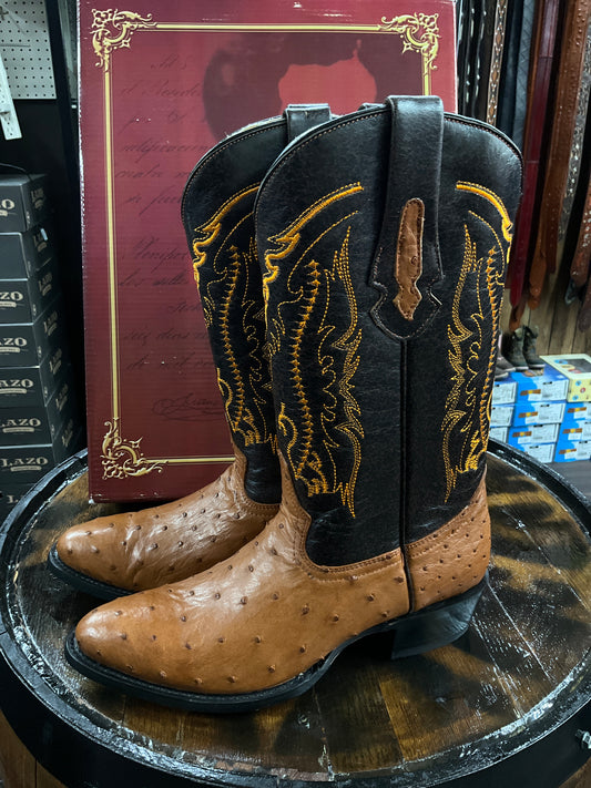 Arango Avestruz 1ra Semioval Cogñac Men Boot