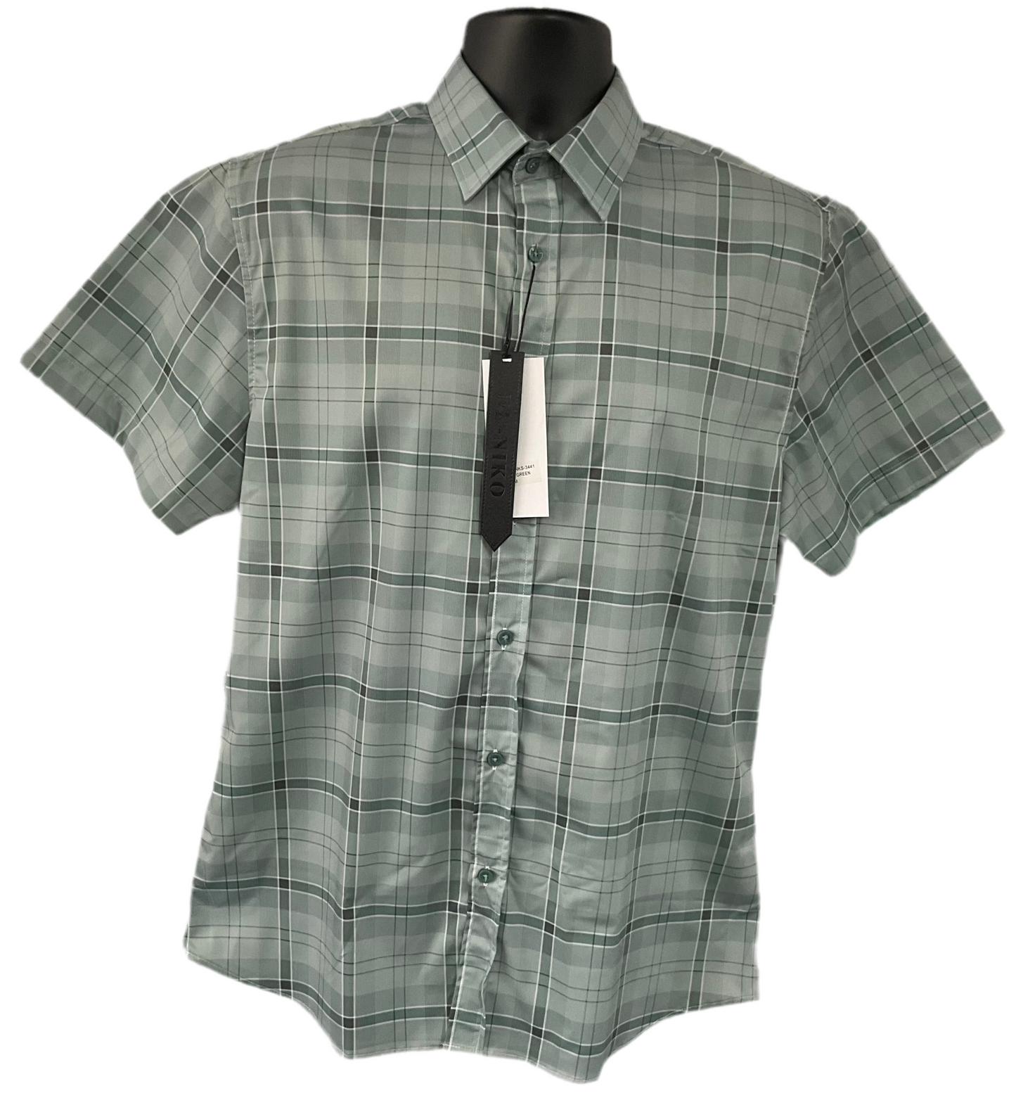 De Niko Green/Verde Short Sleeve Manga Corta Mens Shirt (Camisa Caballero)