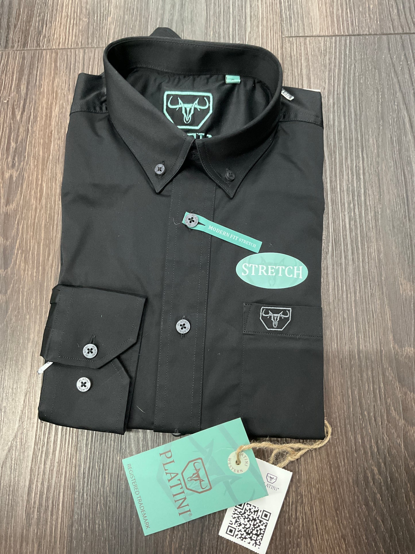 Camisa Platini manga larga CTL9258 Black