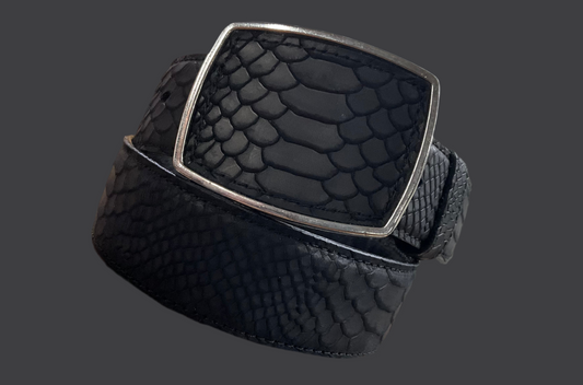 Python Imitation Men’s Black Belt