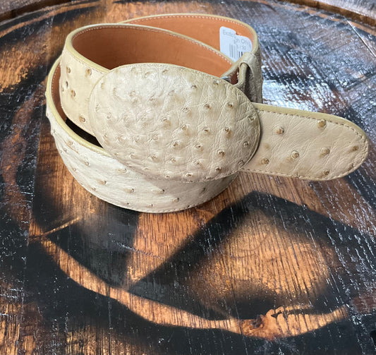 Exotic Ostrich Orix Belt