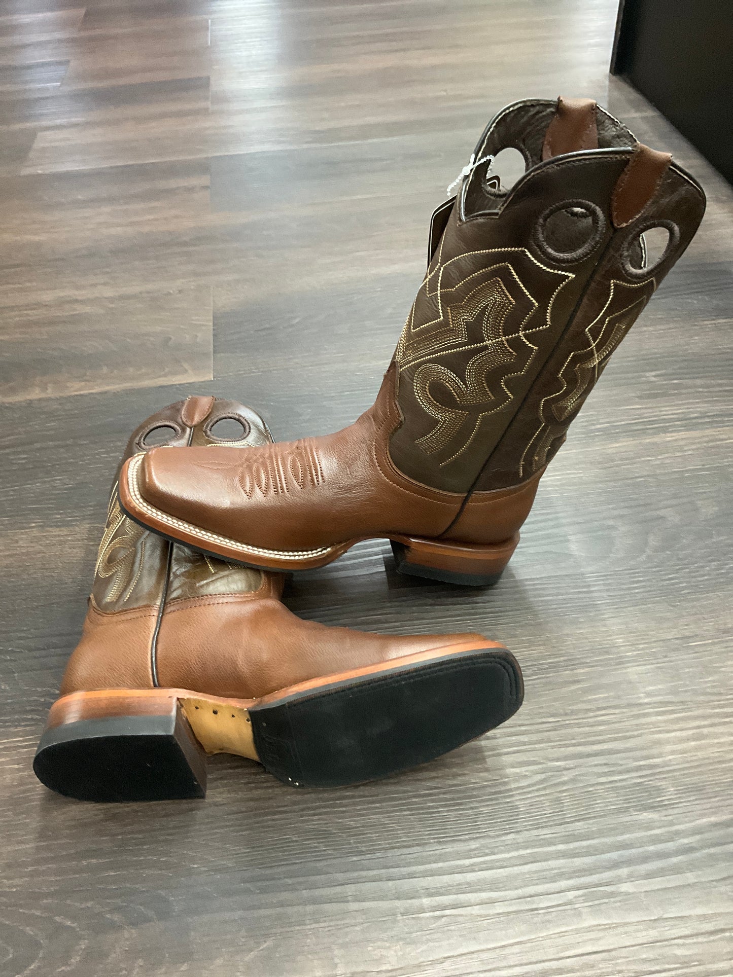 RDR boots leather brown rodeo ( media suela hule )