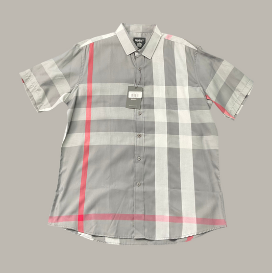 Benziny Collection Grey/Gris Short Sleeve Manga Corta Mens Shirt (Camisa Caballero)