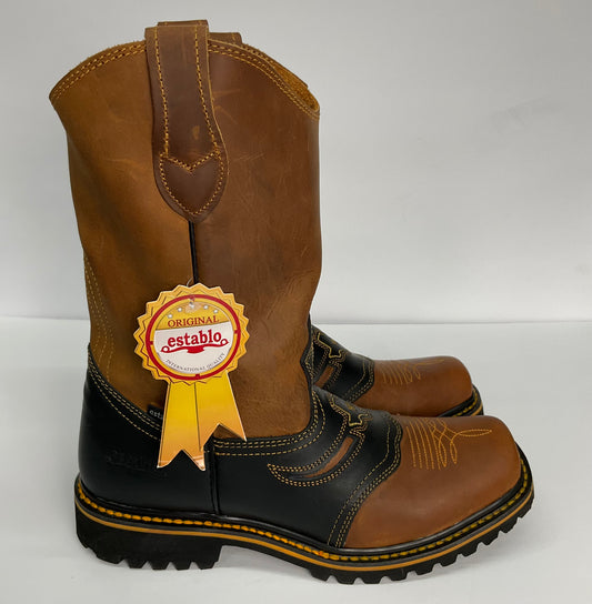 Establo Mango Negro Steel Toe Boot.