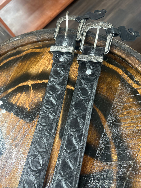 Black Fish Prin Belt