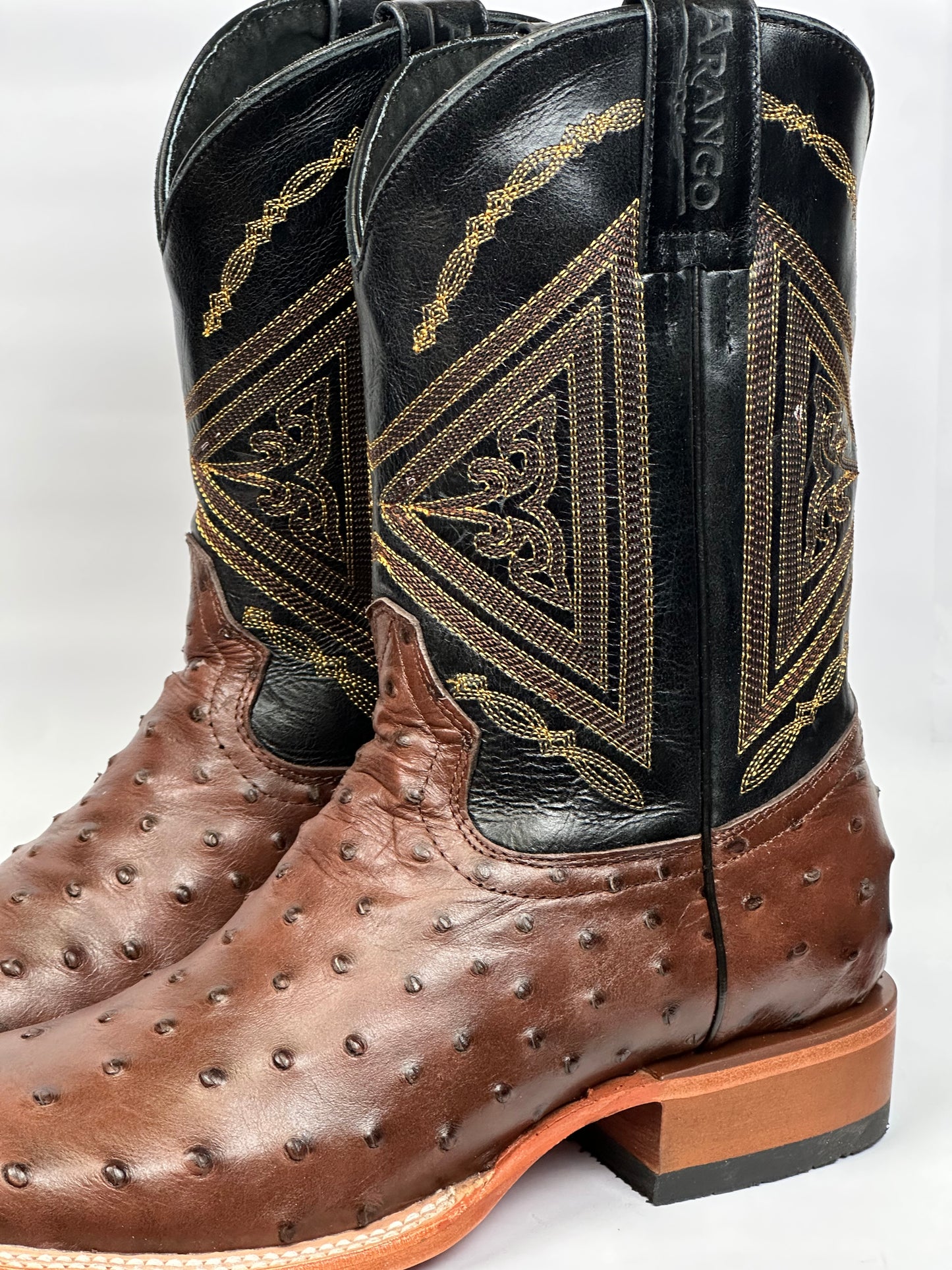 Arango Ostrich Imitation Tabaco Men’s Pro-Rodeo Boots
