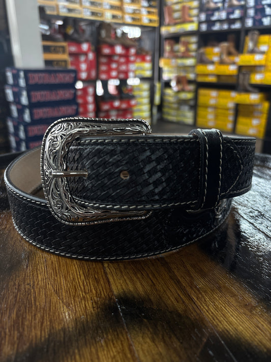 Cinto/Belt Piel Bovino/Leather Black Bull Design