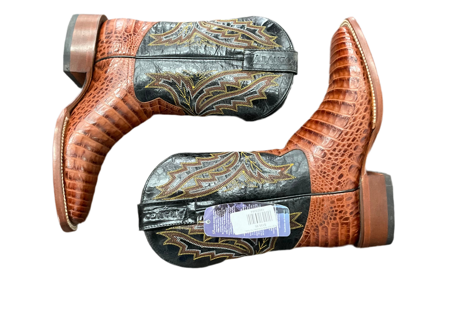 Arango Coco Belly (Crocodile) Pro-Rodeo Imitation Men Boot Cogñac
