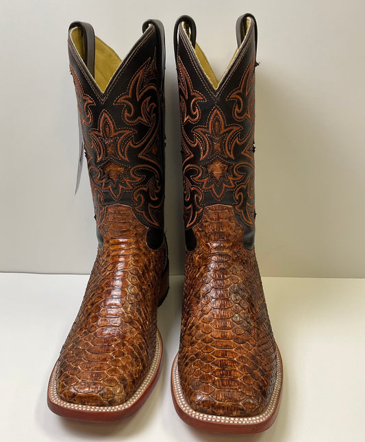 Pitón/phyton Cogñac pro rodeo Arango Exotic Men Boot
