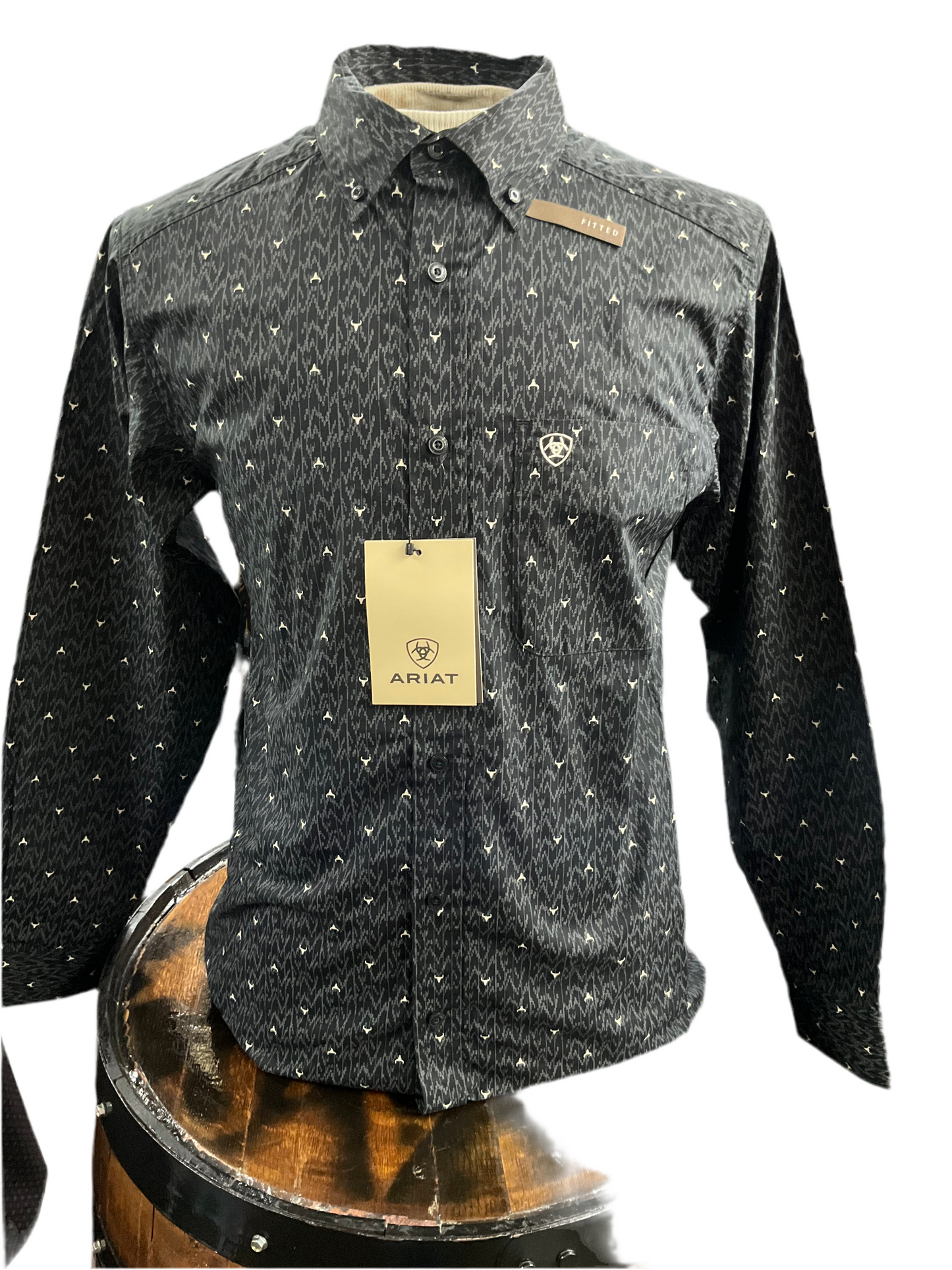 Ariat men’s WHEATON FTD LS SHIRT NAVY