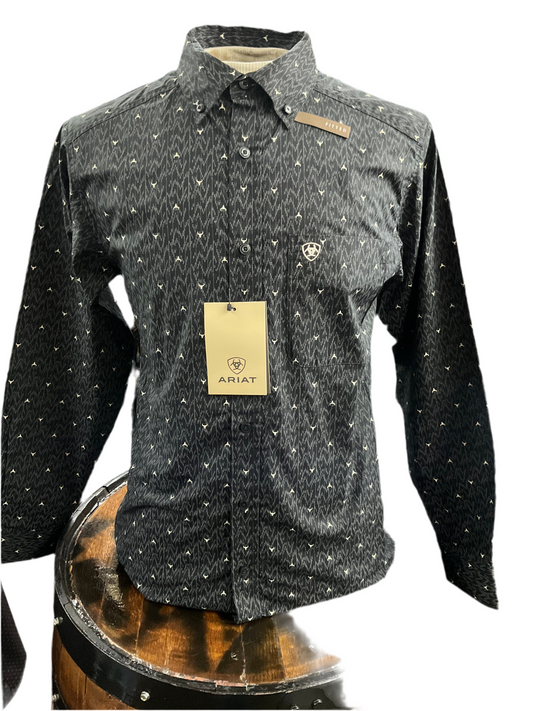 Ariat men’s WHEATON FTD LS SHIRT NAVY