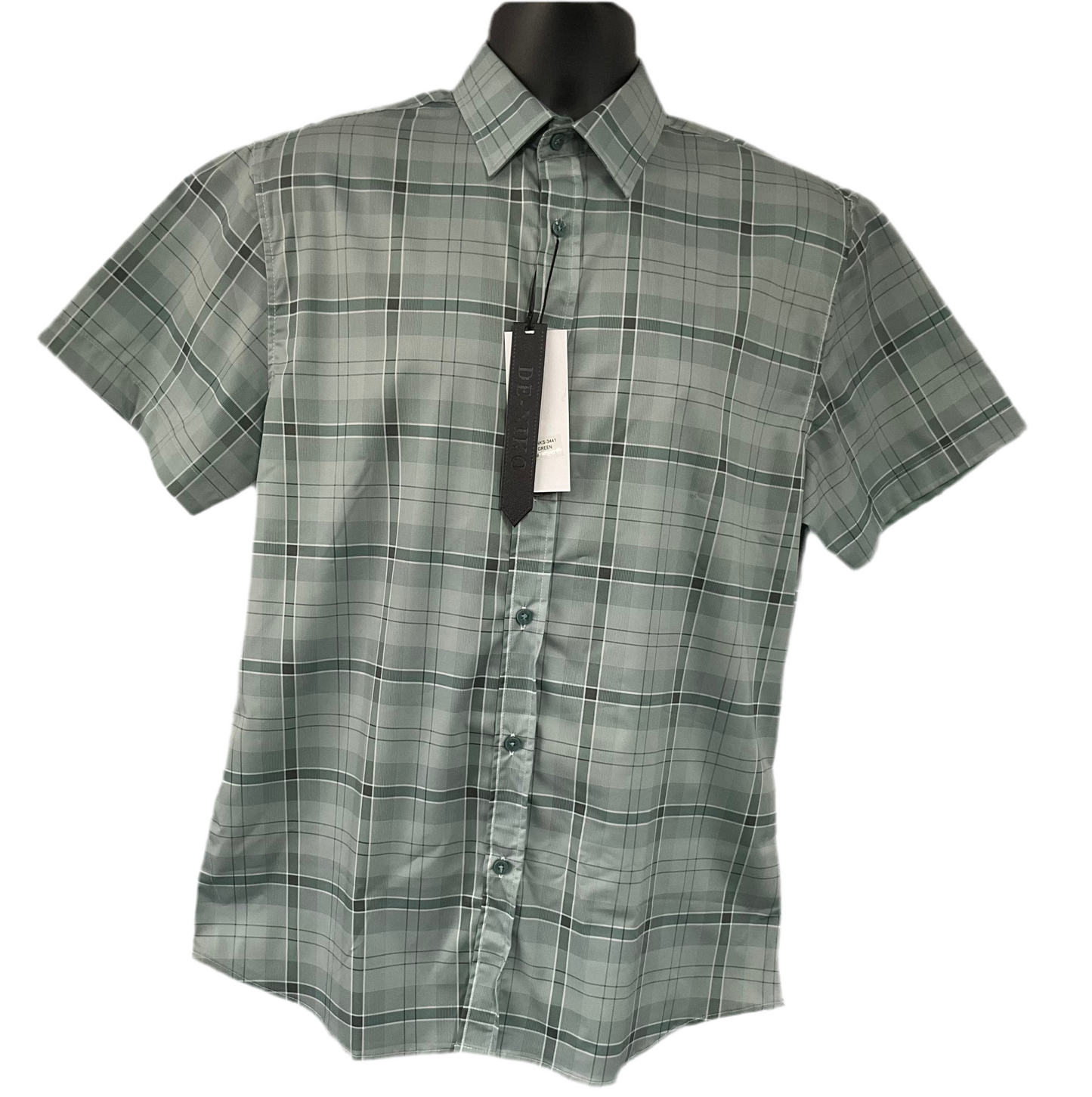 De Niko Green/Verde Short Sleeve Manga Corta Mens Shirt (Camisa Caballero)
