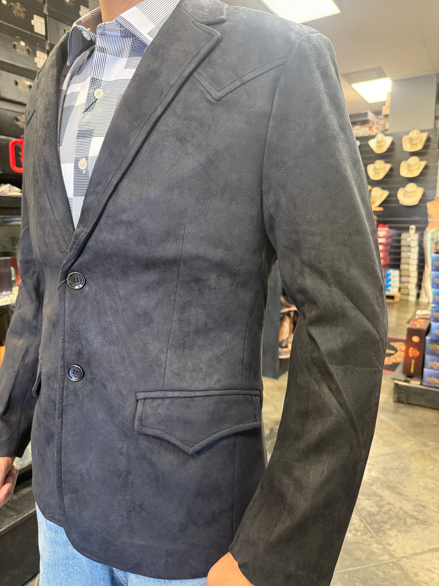 Saco Lamasini Gamuza Charcoal LAM510