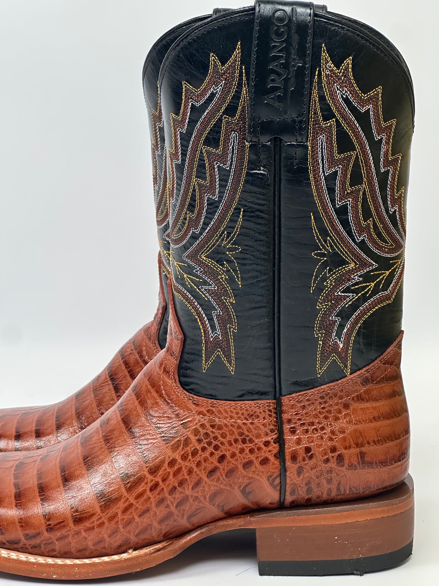 Arango Coco Belly Cognac Pro-Rodeo Imitation Men’s Boots