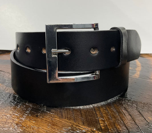 Classic Leather Black Belt