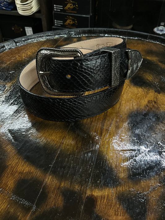 Python imitation kids/cowboys belt color:black