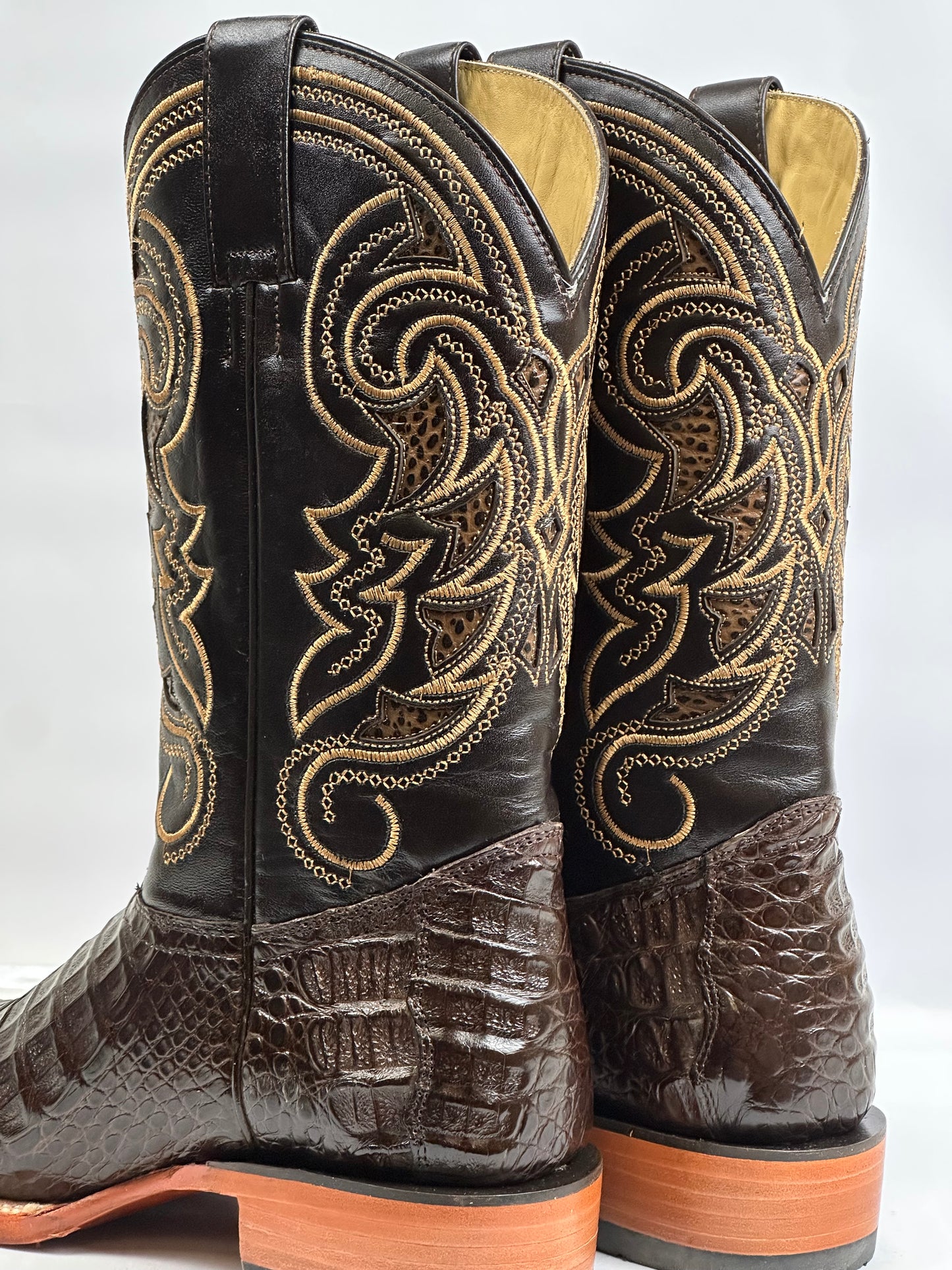 Arango Coco Belly Tabaco Exotic Men’s Pro-Rodeo Boots