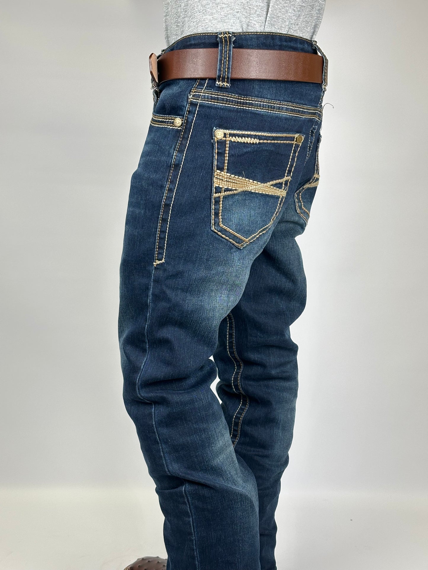Montero MT4675-DK Dark Wash Men’s Modern Boot Cut Jeans